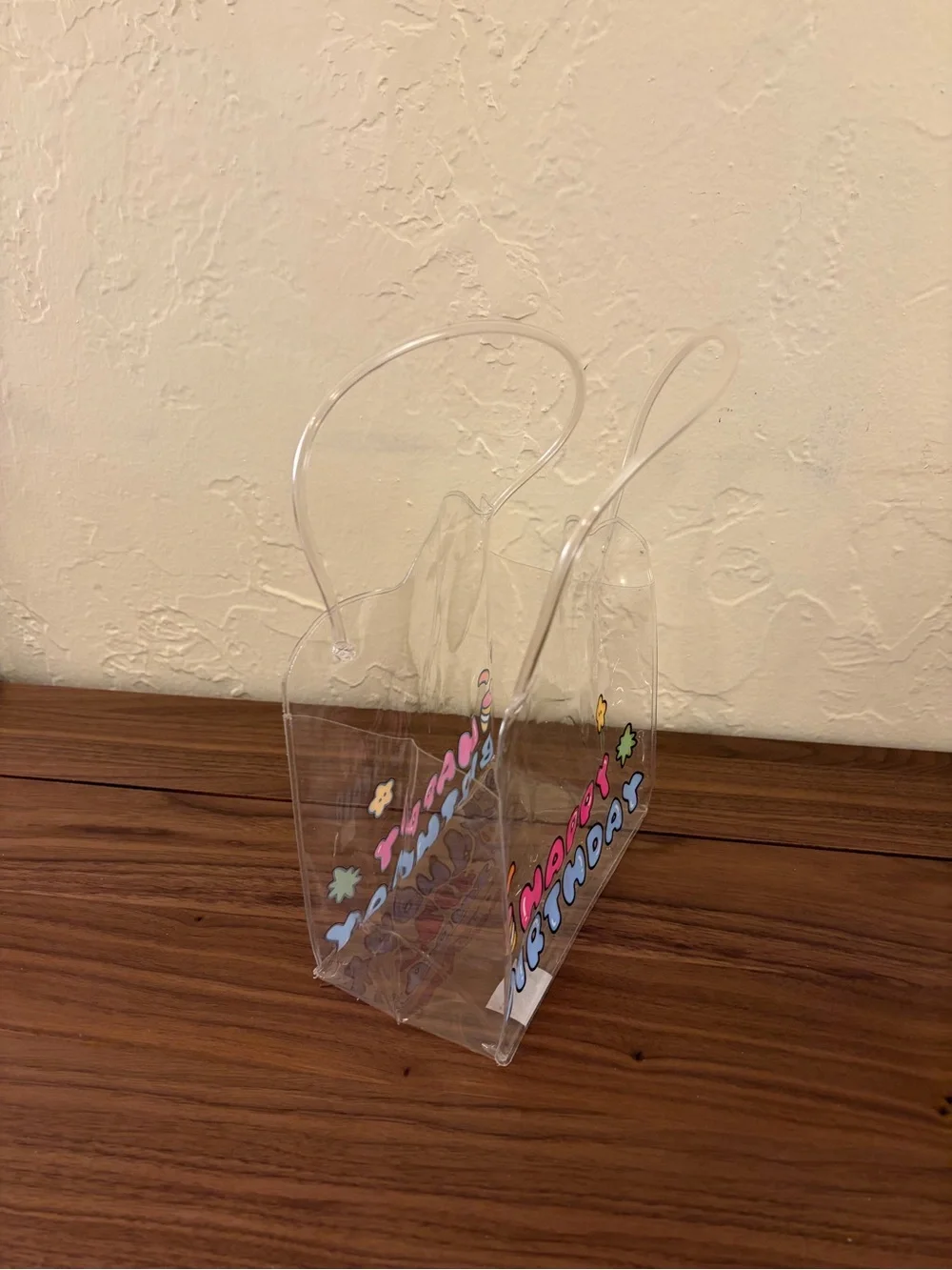 Clear Happy Birthday Tote